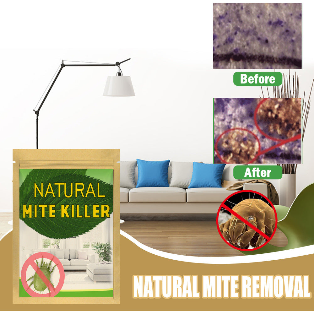 Natural Mite Killer – Non-Toxic, Antibacterial, for Beds, Pillows, Sheets, and Sofas