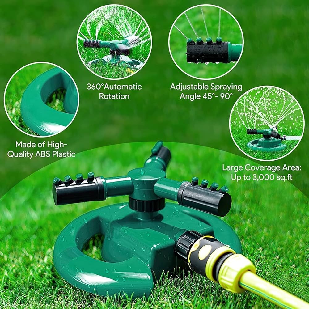 360° Adjustable Auto Irrigation Sprinkler